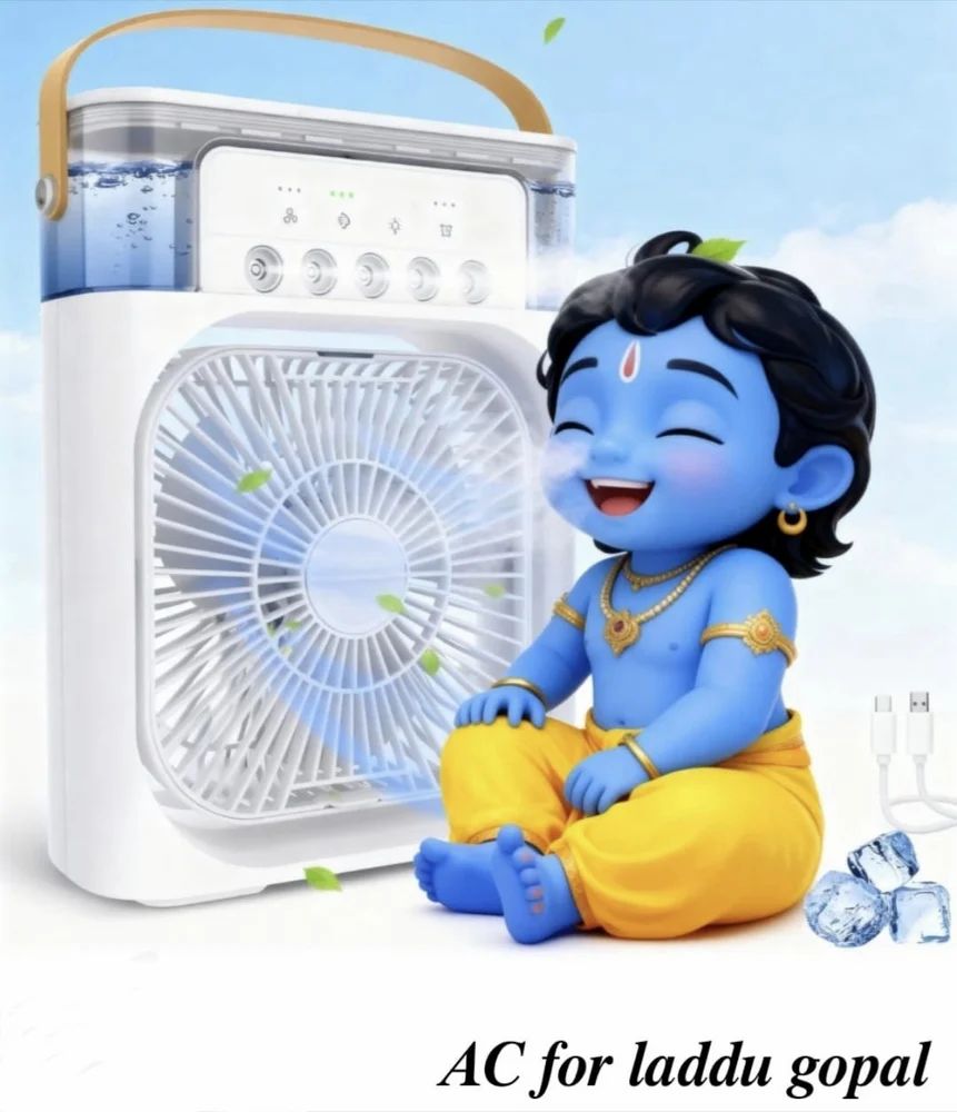Plastic Mini Air Cooler, 500 ml