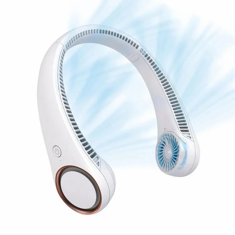 Portable Neck Fan Hands Free Bladeless Fan 360Cooling Personal Fan 3 Speeds Adjustment 78 Air Outlet