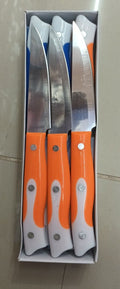 Orange Stainless Steel Kitchen Knife, For Home