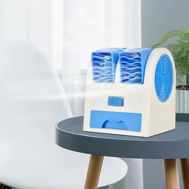 Table Spray Mini Air Cooler Tabletop Water Cooler High Speed Portable Usb Rechargeable Table Fan