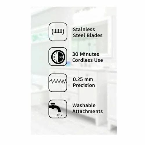 Rechargeable Cordless 30 Minutes Runtime Beard Trimmer for Mens